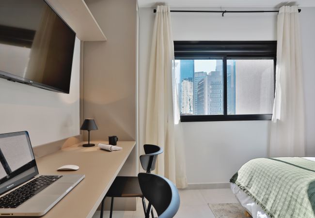 Estúdio em São Paulo - Feel Sampa Vila Olimpia Flat I Estúdio em São Paulo - Feel Sampa Vila Olimpia Flat I