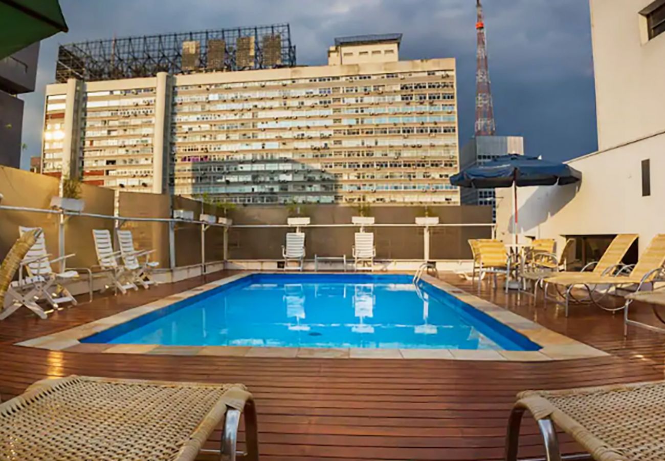 Apartamento en São Paulo - Apto com WiFi, piscina e próximo ao MASP/São Paulo