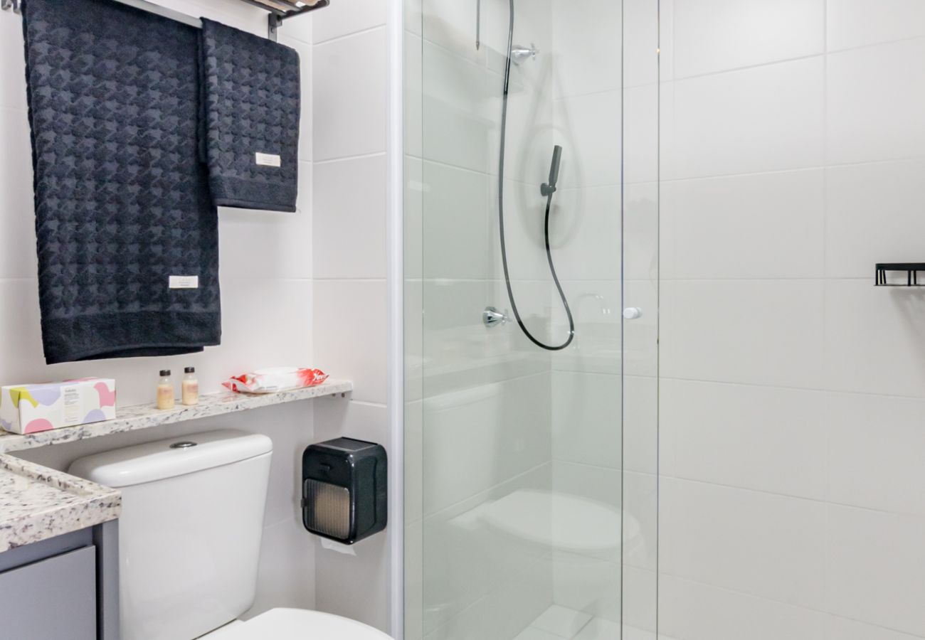 Apartamento en São Paulo - Apto com WiFi ao lado da Av. Brigadeiro Faria Lima